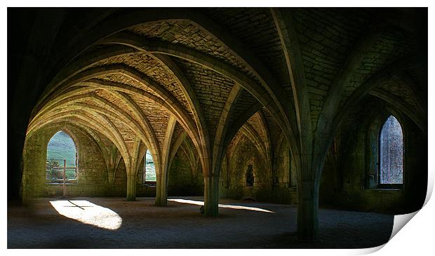 Fountains Abbey Print by John Dickson