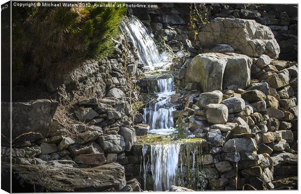 Gentle Waterfall Canvas Print by Michael Waters Photography