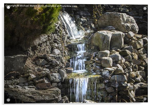 Gentle Waterfall Acrylic by Michael Waters Photography