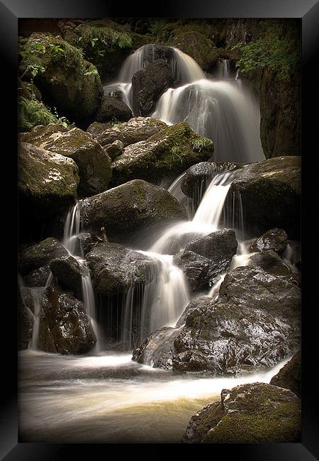 Lodore Falls Framed Print by Pete Lawless