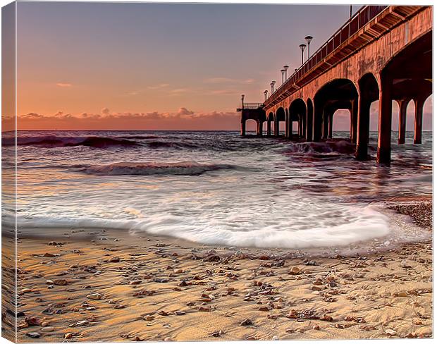 Golden Pier at Boscombe Canvas Print by Jennie Franklin