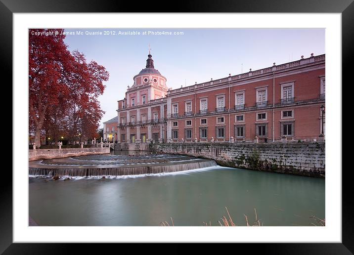 Aranjuez Royal Palace Framed Mounted Print by James Mc Quarrie