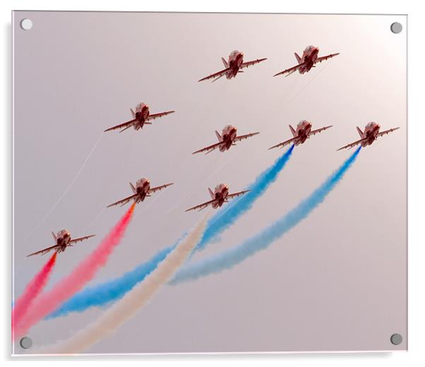 Red Arrows Acrylic by eric carpenter