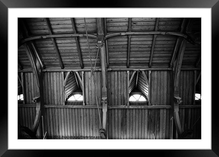 station roof Framed Mounted Print by Jo Beerens
