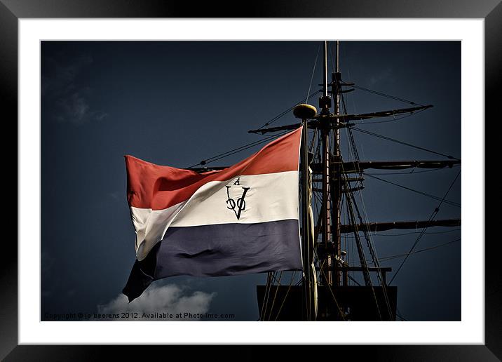 dutch flag Framed Mounted Print by Jo Beerens