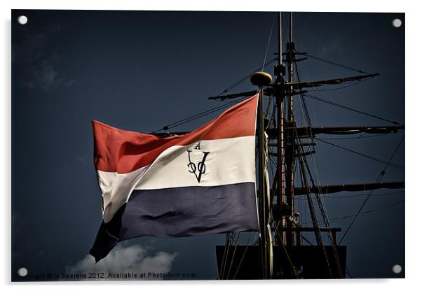 dutch flag Acrylic by Jo Beerens