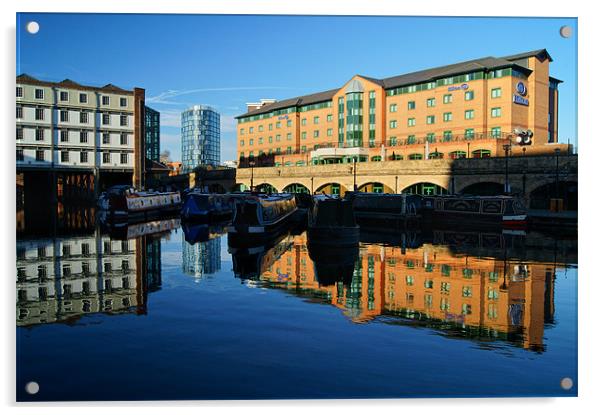 Victoria Quays & Hilton Hotel,Sheffield Acrylic by Darren Galpin