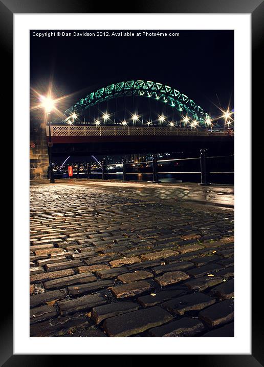 Cobbles on the Tyne Framed Mounted Print by Dan Davidson