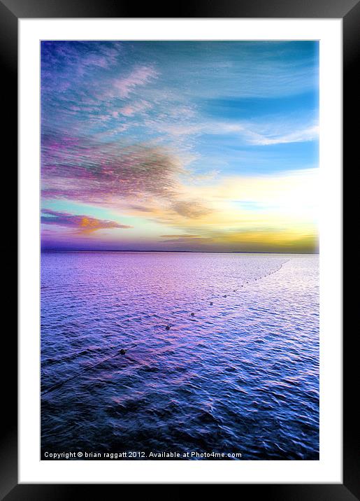 Sharm Sunrise 1 Framed Mounted Print by Brian  Raggatt