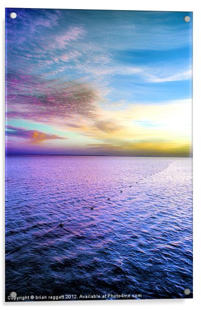 Sharm Sunrise 1 Acrylic by Brian  Raggatt