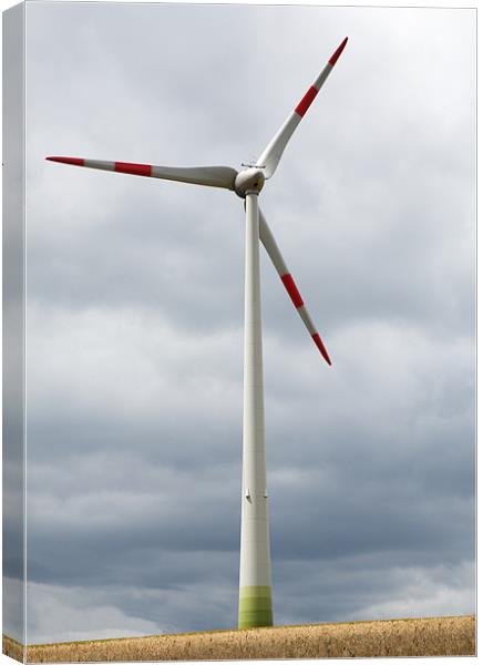 Wind turbine in Germany Canvas Print by Ian Middleton