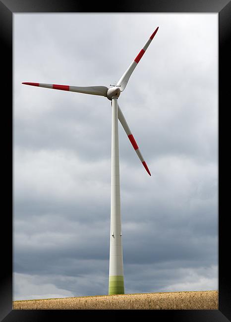 Wind turbine in Germany Framed Print by Ian Middleton