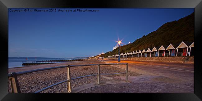 Dawn at the seafront Framed Print by Phil Wareham