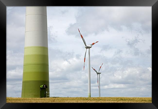 Wind farm in Germany Framed Print by Ian Middleton