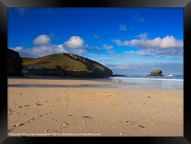 Portreath, Cornwall Framed Print by Louise Heusinkveld