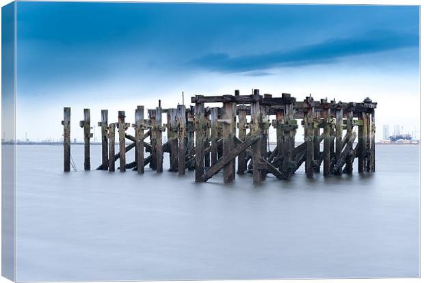 Abandoned jetty Redcar, South Gare Canvas Print by Greg Marshall