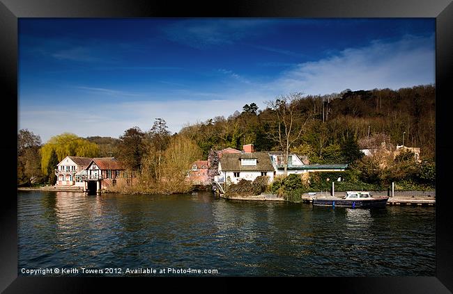 Henley-on-Thames Canvas Prints Framed Print by Keith Towers Canvases & Prints