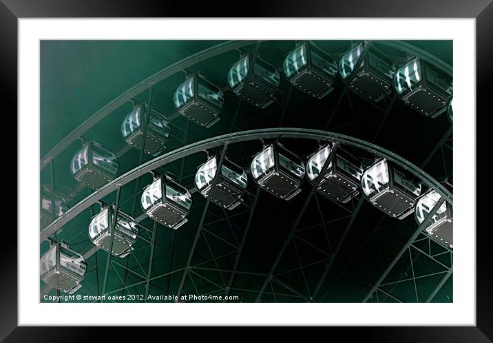 Manchester Wheel 3 Framed Mounted Print by stewart oakes