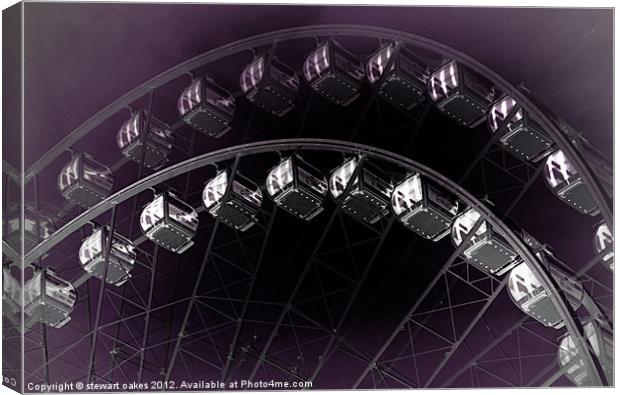 Manchester Wheel 5 Canvas Print by stewart oakes