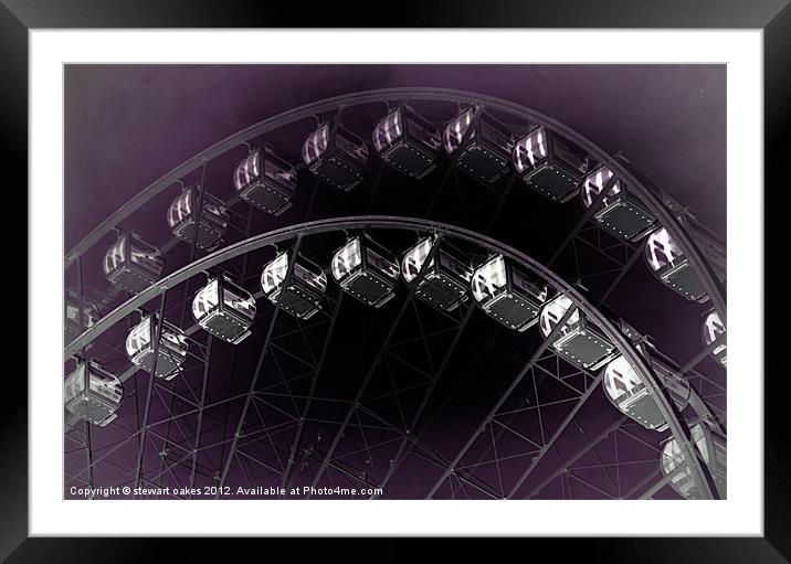 Manchester Wheel 5 Framed Mounted Print by stewart oakes