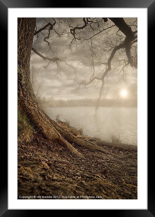 MOTE PARK SUNSET Framed Mounted Print by Rob Toombs