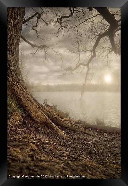 MOTE PARK SUNSET Framed Print by Rob Toombs
