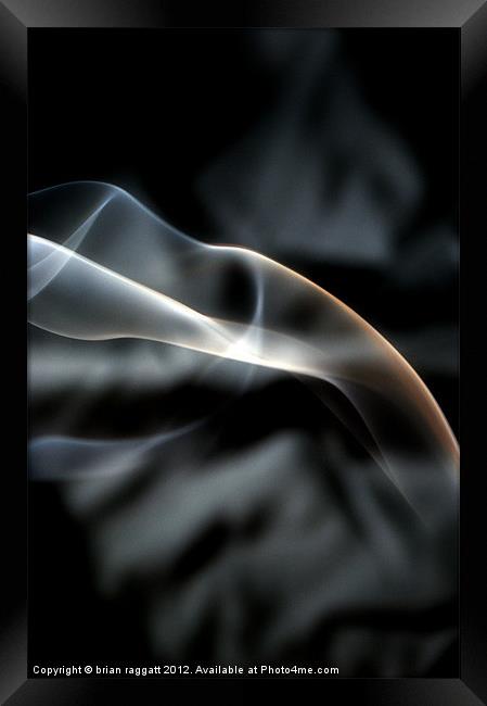 Smoke art 3 Framed Print by Brian  Raggatt