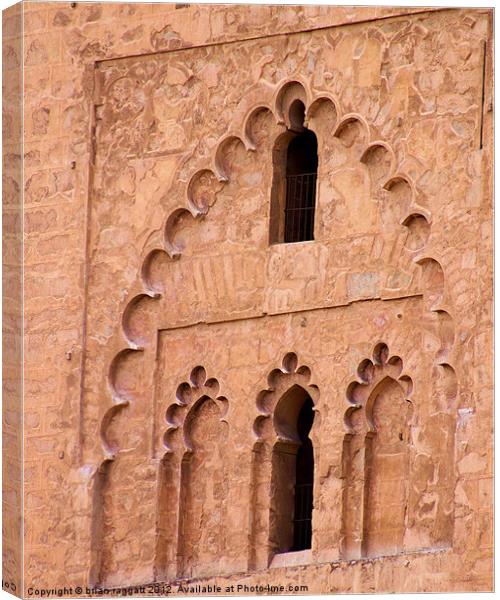 Marrakesh Mosque Window Canvas Print by Brian  Raggatt