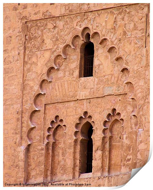 Marrakesh Mosque Window Print by Brian  Raggatt