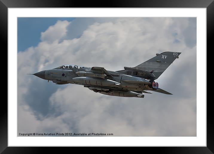Tornado GR4 XV Squadron Framed Mounted Print by Oxon Images