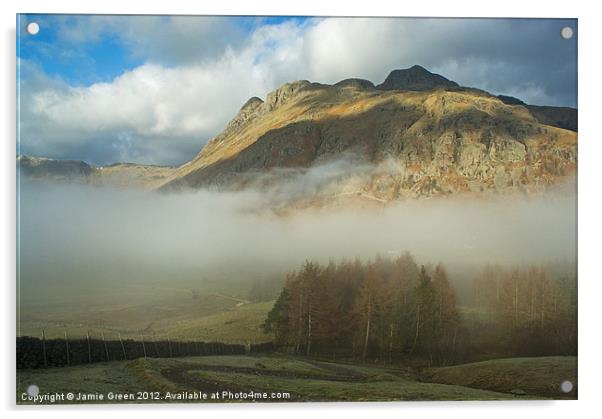 Langdale Mist Acrylic by Jamie Green