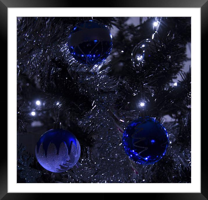 Blue Balls Framed Mounted Print by Peter Elliott 