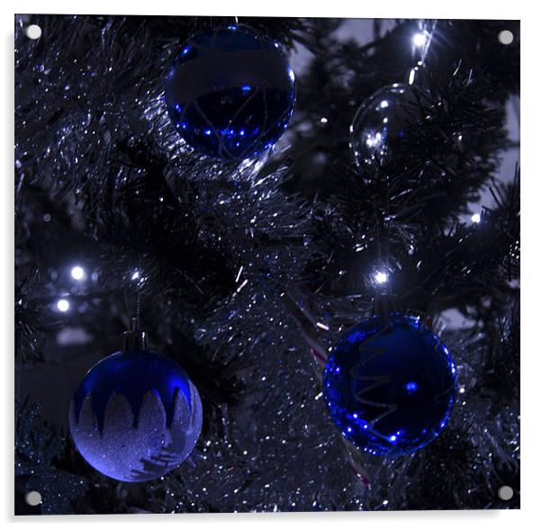 Blue Balls Acrylic by Peter Elliott 