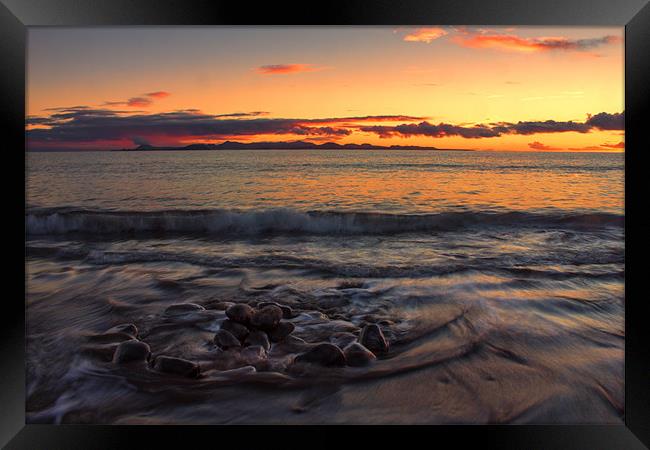 Sunset Over Fuerteventura Framed Print by Roger Green