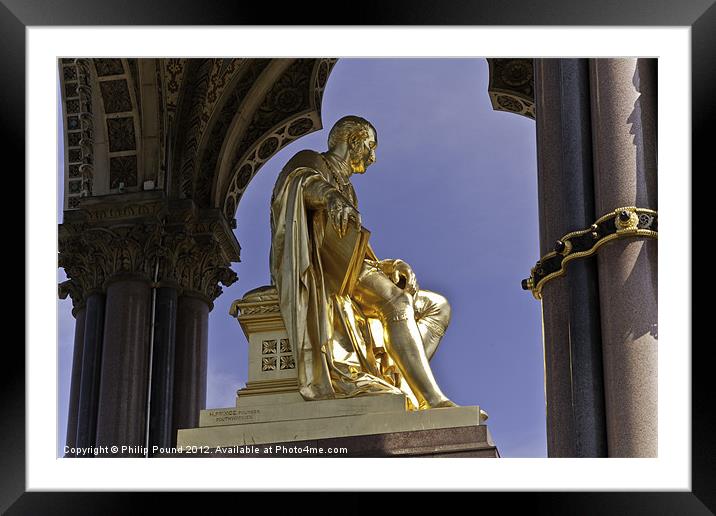 Albert Memorial Statue Kensington London Framed Mounted Print by Philip Pound