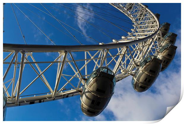 The London Eye Print by David Pyatt