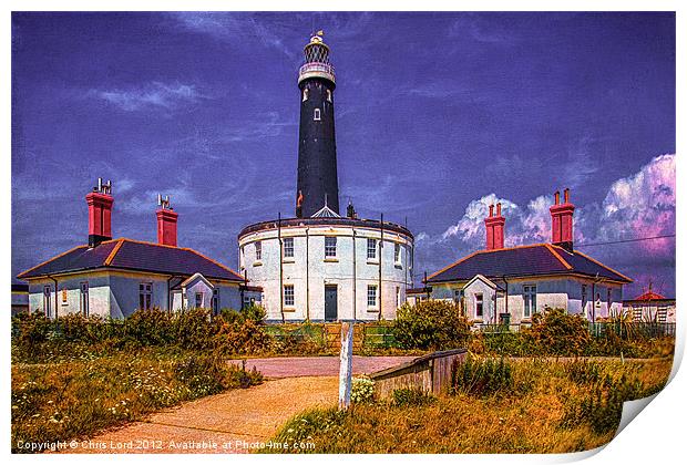 Dungeness, The Old Lighthouse Buildings Print by Chris Lord