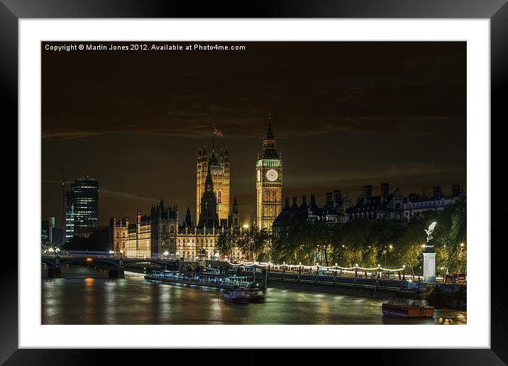 A Westminster Evening Framed Mounted Print by K7 Photography