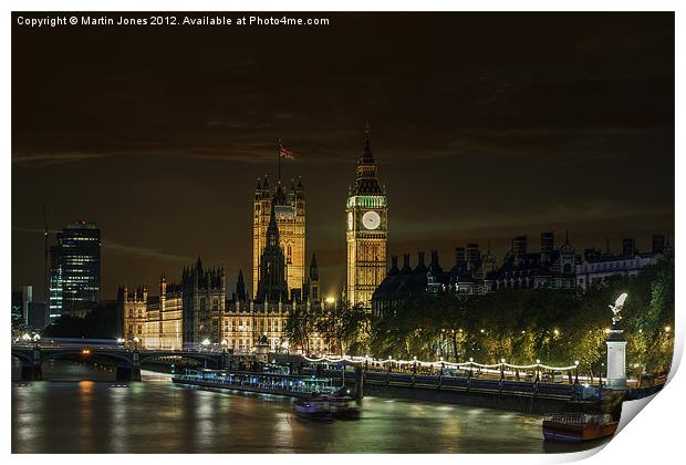 A Westminster Evening Print by K7 Photography
