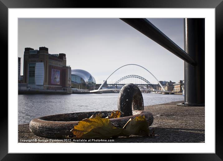 Tyne View Framed Mounted Print by George Davidson