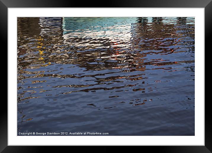 Ripples 01 Framed Mounted Print by George Davidson