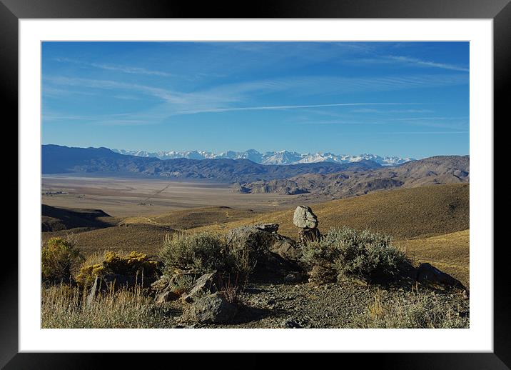 Sierra Nevada, California Framed Mounted Print by Claudio Del Luongo