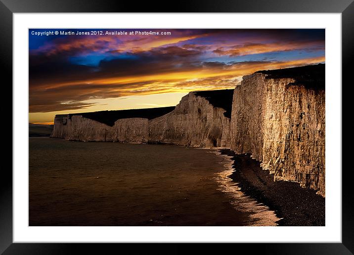 Towering Cliffs of Chalk Framed Mounted Print by K7 Photography