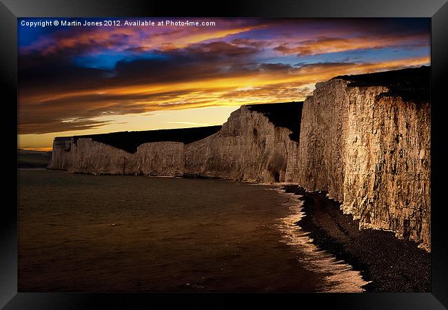 Towering Cliffs of Chalk Framed Print by K7 Photography