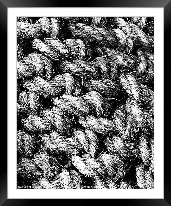 Rope Framed Mounted Print by Brian  Raggatt