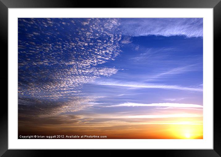 Sharm Sunrise 6 Framed Mounted Print by Brian  Raggatt