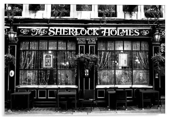 The Sherlock Holmes Pub Acrylic by David Pyatt