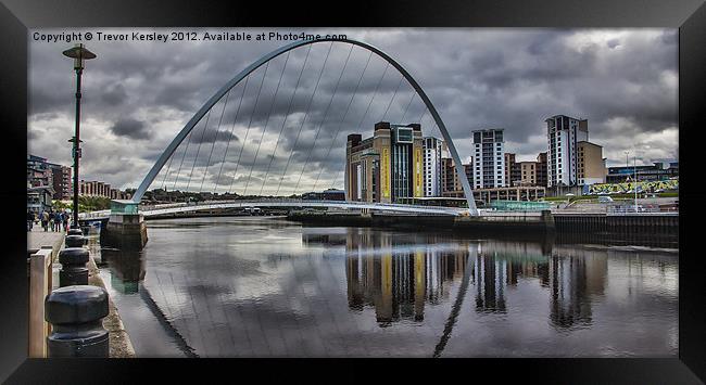 Gateshead Millennium Bridge Framed Print by Trevor Kersley RIP