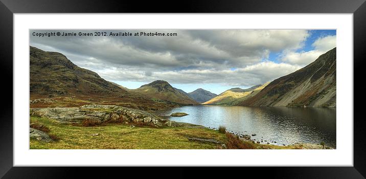 Wastwater ,The Lake District Framed Mounted Print by Jamie Green
