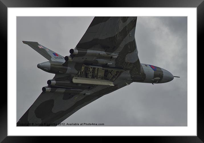 Vulcan Bombing Framed Mounted Print by J Biggadike